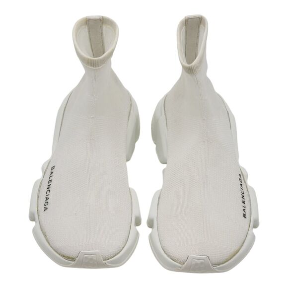Balenciaga Mesh Fabric Speed Trainer Sneakers in White 35 5 US $895 - Picture 4 of 11